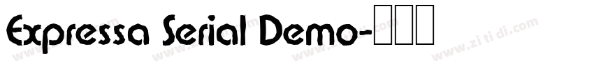 Expressa Serial Demo字体转换